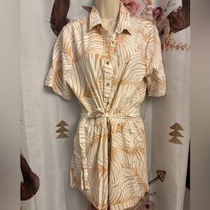 Roxy large Leaf Print romper​​